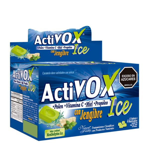 ACTIVOX ICE JENGIBRE SOBRE X 4 TABLETAS UNIDAD