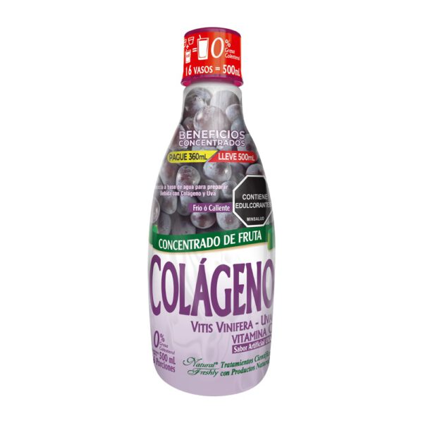 BEBIDA FUNCIONAL COLÁGENO Y RESVERATROL X 500 ML