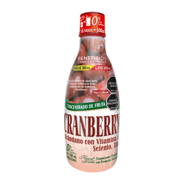 BEBIDA FUNCIONAL DE CRAMBERRY X 500 ML