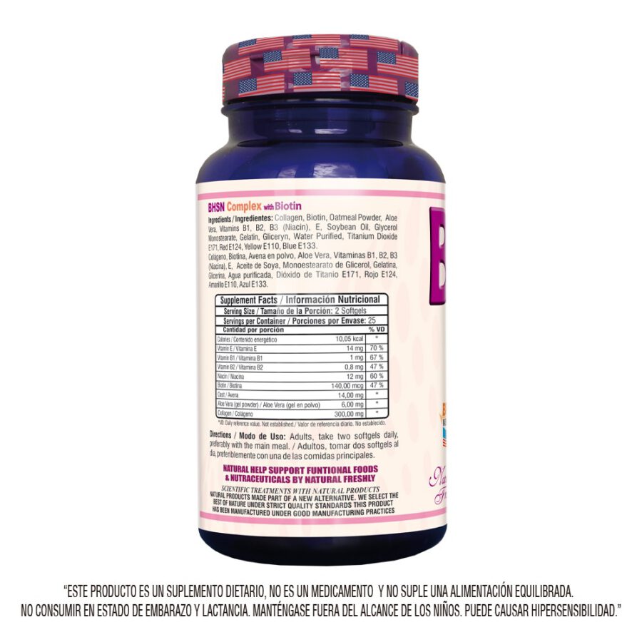 BHSN FORTE WIT BIOTIN FCO X 100 CAPS - Imagen 2