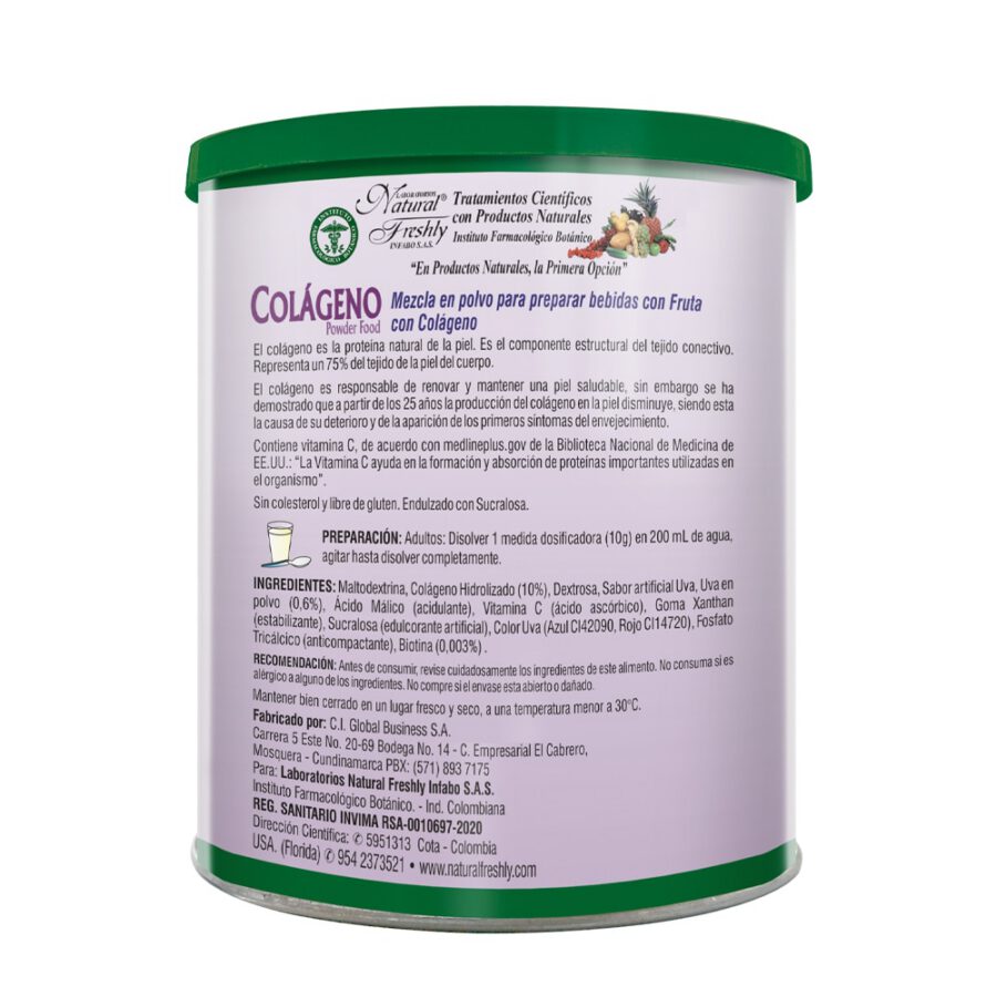 COLÁGENO X 500 GR HIDROLIZADO CON RESVERATROL POLVO - Imagen 2