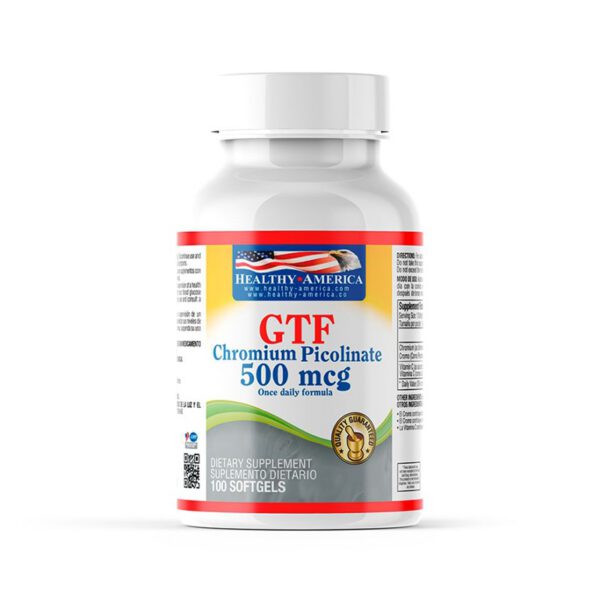 GTF CHROMIUM PICOLINATE 500 MCG X 100 SOFGELS