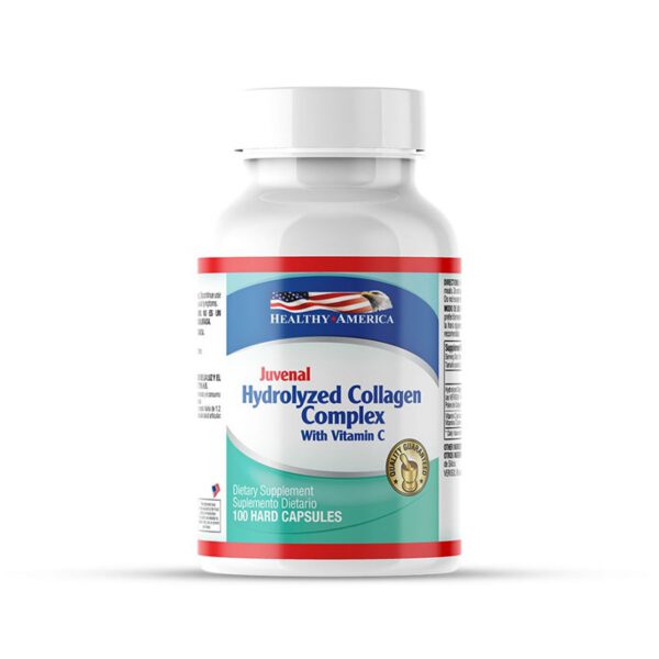 HYDROLYZED COLLAGEN 1500 MG PLUS VIT C FCO X 100 CAP - HEALTHY AMERICA $77.000