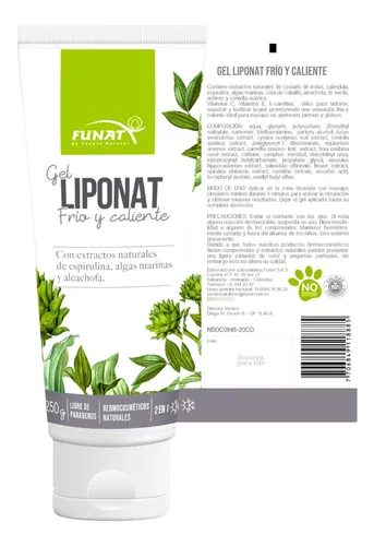 LIPONAT GEL FRIO Y CALIENTE X 250 GR