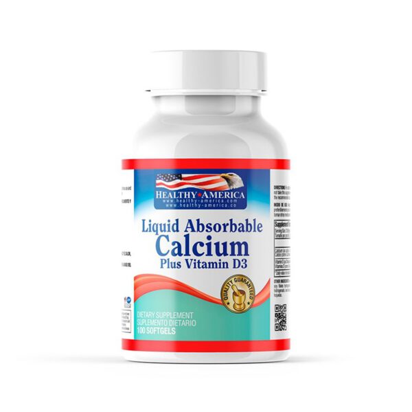 LIQ ABS CALCIUM PLUS + VIT D3 1200 MG FCO X 100 SOFTGELS