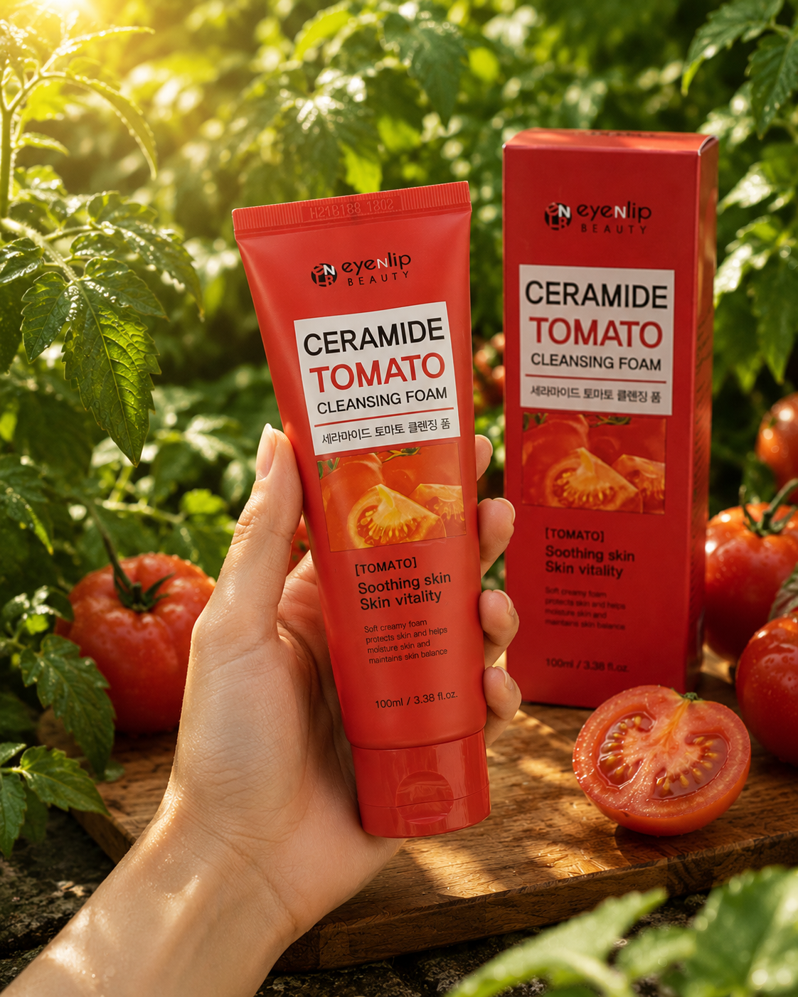 Eyenlip Ceramide Tomato Cleansing Foam - Imagen 2